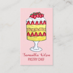 Engels Trifle Fruit Custard Dessert British Food Visitekaartje