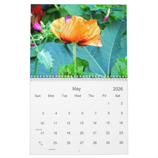 Engels Tuin Florals 2024 Kalender (Mei 2026)