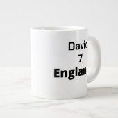 Engels Voetbal Speler aanpasbaar Extra Grote Beker (Voorkant rechts)