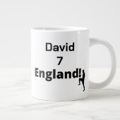 Engels Voetbal Speler aanpasbaar Extra Grote Beker (Rechts)