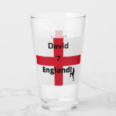 Engels Voetbal Speler aanpasbaar Glas (Achterkant)