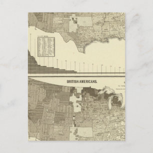 Engels, Welsh, Britse Amerikanen Briefkaart