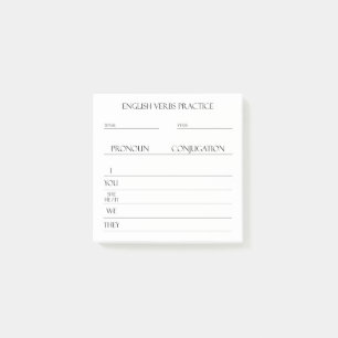 Engels   Werkwoorden Vervoeging Praktijk Post-it® Notes