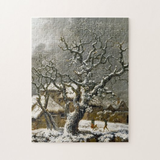  Engels Winterlandschap print Legpuzzel (Verticaal)