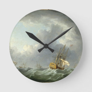 Engels Wordt vóór een gal uitgevoerd (olie op do Ronde Klok