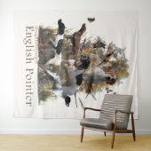 Engelse aanwijzerstaaf wandkleed (In Situ (horizontaal))