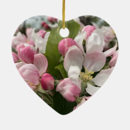 Engelse appelbloesem Moederdag Keramisch Ornament (Achterkant)