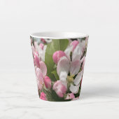 Engelse appelbloesem Moederdag Latte Mok (Voorkant)