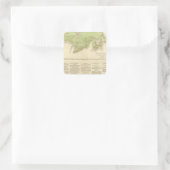 Engelse bezittingen vierkante sticker (Tas)