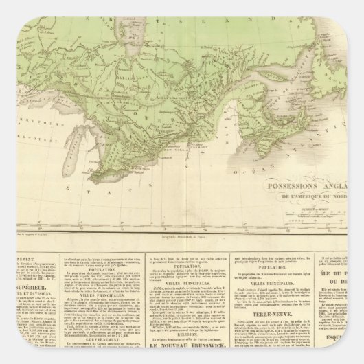 Engelse bezittingen vierkante sticker (Voorkant)