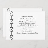 Engelse Bit Equestrian Wedding Invitations Kaart (Voorkant / Achterkant)