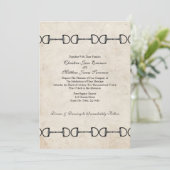 Engelse Bit Equestrian Wedding Invitations Kaart (Staand voorkant)