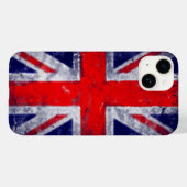 Engelse blauwe en rode vlag Case-Mate iPhone case (Achterkant (horizontaal))