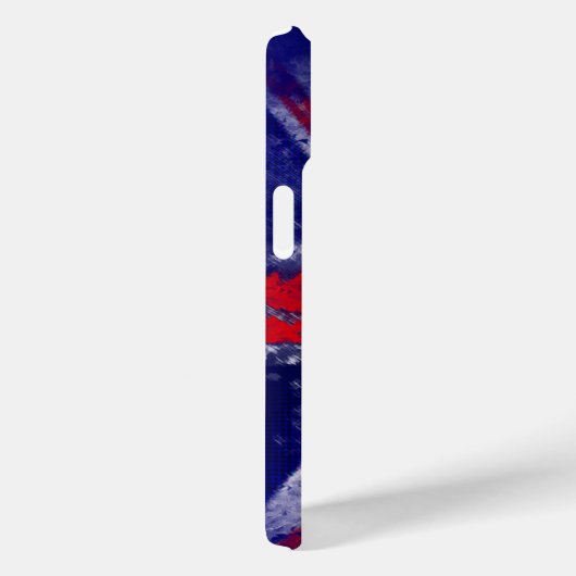 Engelse blauwe en rode vlag Case-Mate iPhone case (Achterkant / Rechts)