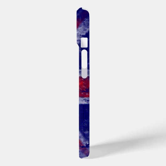 Engelse blauwe en rode vlag Case-Mate iPhone case (Achterkant / Links)