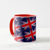 Engelse blauwe en rode vlag mok (Voorkant links)