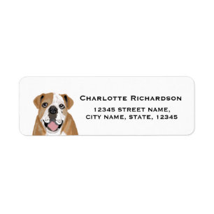 engelse buldog return address label return