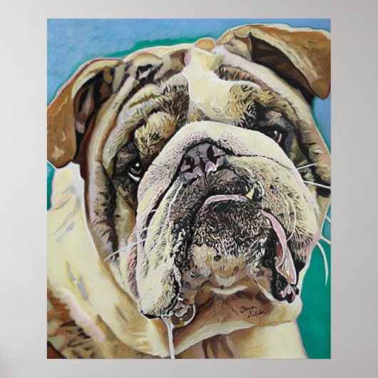 Engelse Bull Dog Poster (Voorkant)