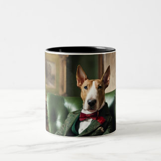 Engelse Bull Terrier 2 tone koffie mok