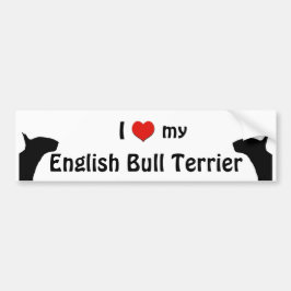 Engelse bull Terrier Bumpersticker
