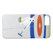 Engelse Bull Terrier Curling Case-Mate iPhone Case (Achterkant (Horizontaal))
