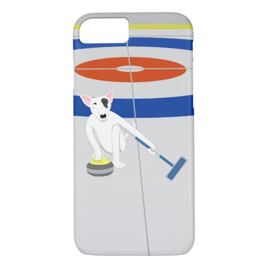 Engelse Bull Terrier Curling Case-Mate iPhone Case (Achterkant)