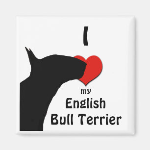Engelse Bull Terrier Fridge Magnet Magneet