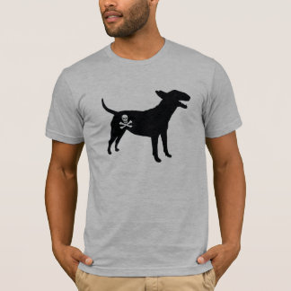 Engelse Bull Terrier/Jolly Roger Pirate Flag T-shi T-shirt