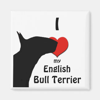 Engelse Bull Terrier Koelkast Magnet Magneet