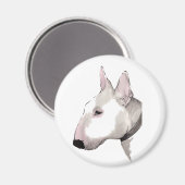 Engelse Bull Terriër Magnet Magneet (Voorkant / Achterkant)