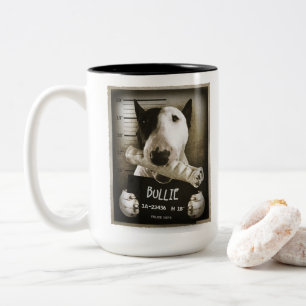 Engelse Bull Terrier "Mok Shot" koffie Mok