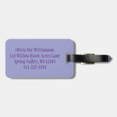 Engelse Bull Terrier Sitting  Bagagelabel (Achterkant horizontaal)