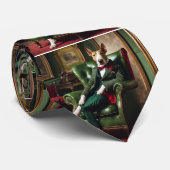 Engelse Bull Terrier Stropdas (Opgerold)