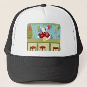 Engelse Bull Terrier Tiki Bar Trucker Pet