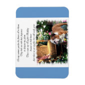 Engelse Bulldog Art Summer Garden Magneet (Verticaal)