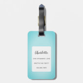 Engelse Bulldog Bagage Labels (Achterkant verticaal)