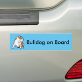Engelse Bulldog Bumpersticker (Op auto)
