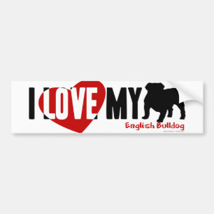 Engelse Bulldog Bumpersticker