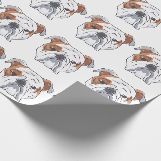Engelse Bulldog Cadeaupapier (Hoek)