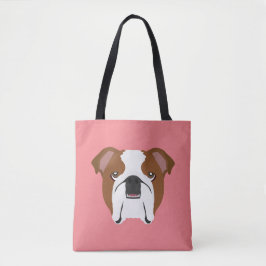 Engelse Bulldog Canvas tas
