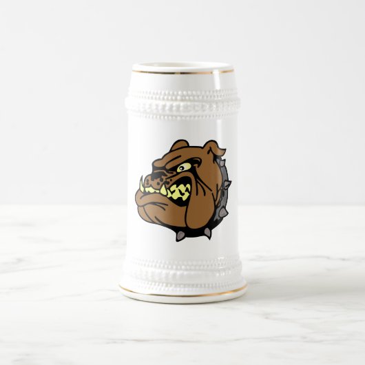 Engelse Bulldog Cartoon Bierpul (Center)