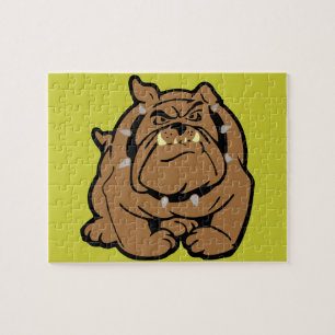 Engelse Bulldog Cartoon Legpuzzel