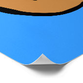 Engelse Bulldog Cartoon Poster (Hoek)