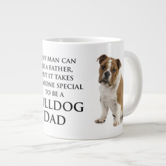 Engelse Bulldog Dad Jumbo Mok (Voorkant rechts)