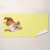 Engelse Bulldog Dog Badhanddoek (Badhanddoek)