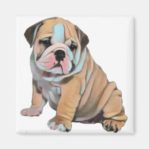 Engelse Bulldog Dog Magneet