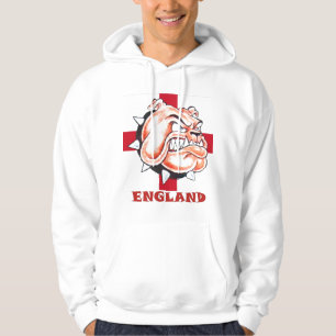 Engelse Bulldog en St Georges Flag ENGLAND Hoodie