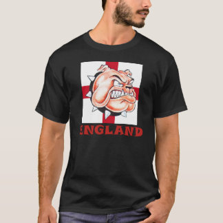 Engelse Bulldog en St Georges Flag ENGLAND T-shirt