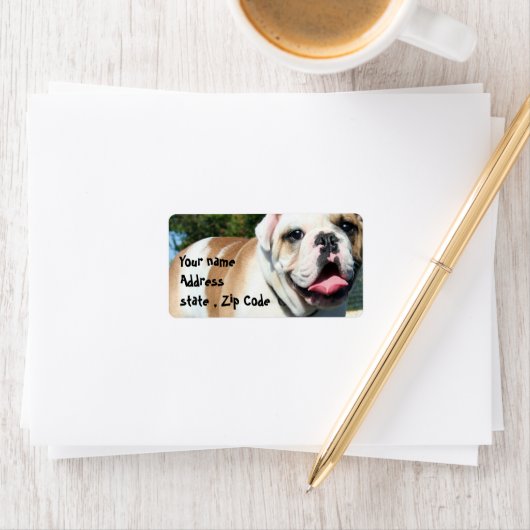 Engelse bulldog etiket (Insitu)