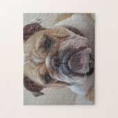 Engelse Bulldog Face Legpuzzel (Verticaal)